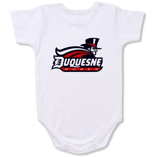 Duquesne Dukes Baby Bodysuit Creeper #01